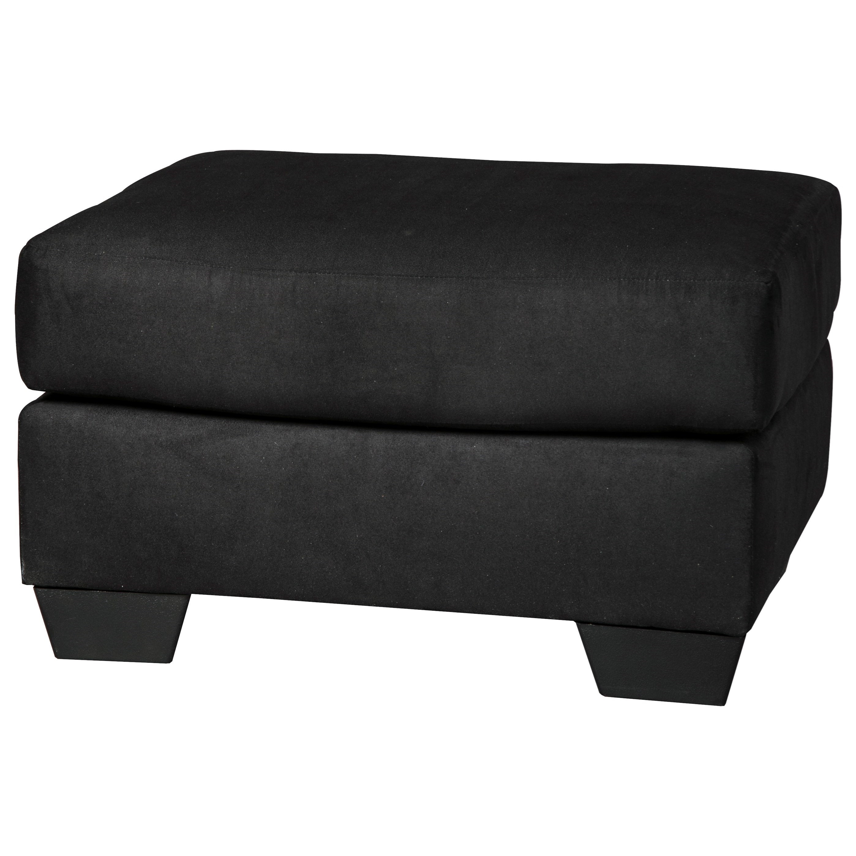 Signature Design by Ashley Darcy Black Contemporary Ottoman with